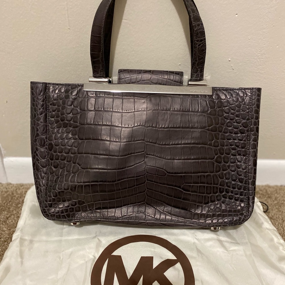 Leather satchel